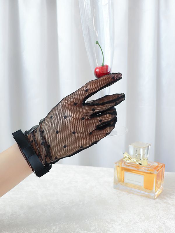 ドットチュールショートグローブ
