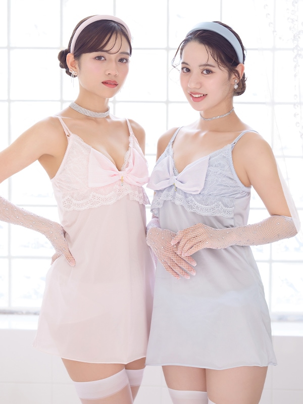 リボンスパークル単品スリップ