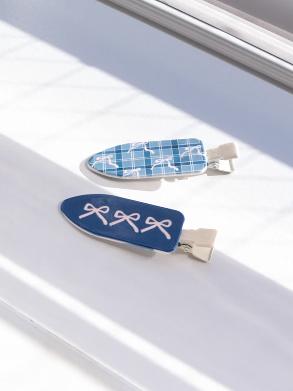 リボン前髪クリップセット