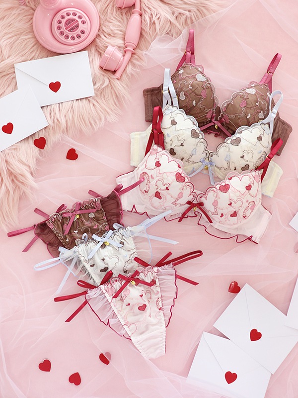 Sweetheartsブラ＆Tバックセット｜かわいい下着・ランジェリーの通販