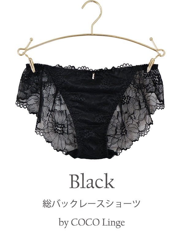 総レース単品総バックレースショーツ｜かわいい下着・ランジェリーの