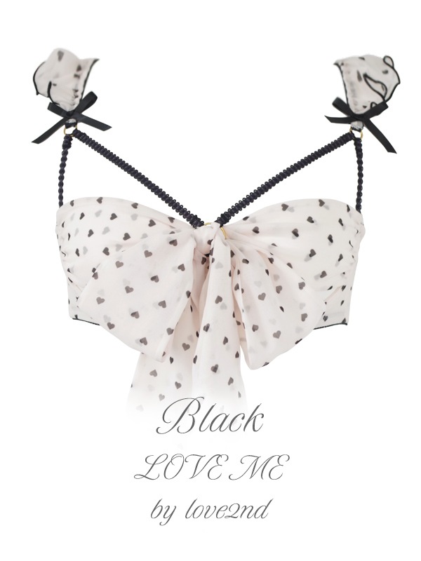 F65 LOVE2nd LOVE ME ブラ&オープンショーツセット 黒 F65 LOVE2nd LOVE ME ブラ&オープンショーツセット 黒