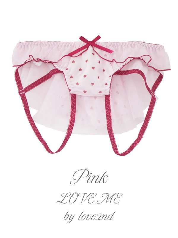 LOVERAN LOVE2nd LOVE ME ピンク B70 LOVE ME単品オープンショーツ｜かわいい下着・ランジェリーの