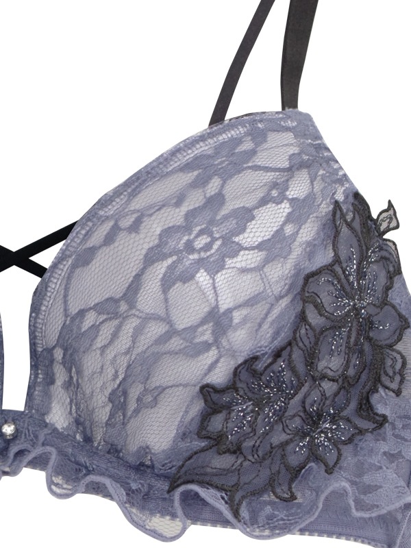 レーシーフラワーコードブラセット｜かわいい下着・ランジェリーの通販