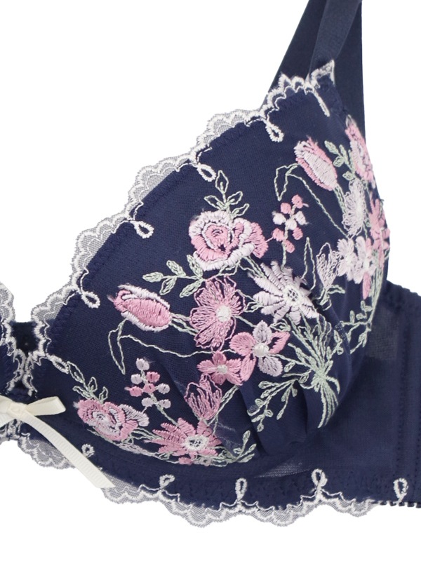 乱*郎様 レア【送料無料❗️】vintage SAINT LAURENT総柄ブラ Fairy taleランジェリ～♡ Salute86group ORカラー | La
