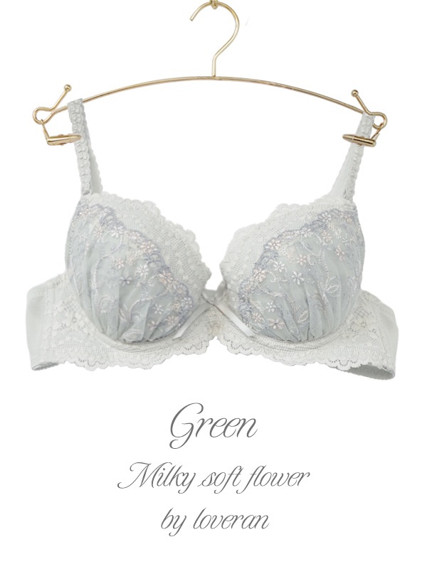 ミルキーソフトフラワー ブラセット｜かわいい下着・ランジェリーの  