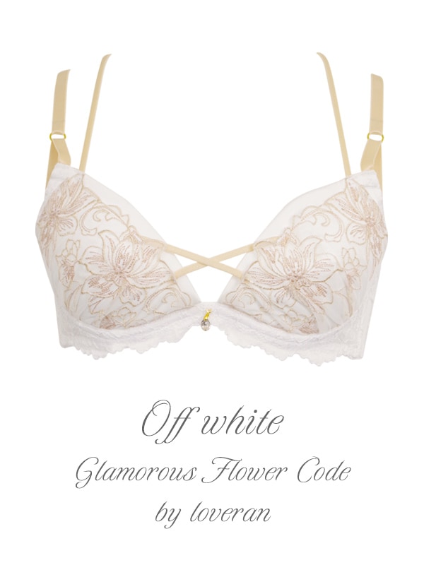 Glamorous Flower Codeブラセット｜かわいい下着・ランジェリーの通販