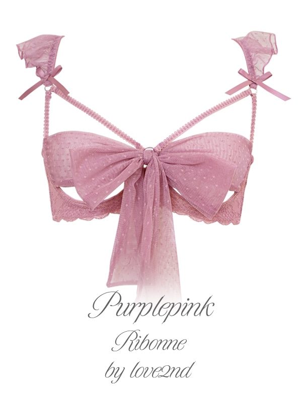 Ribonneブラ＆オープンショーツセット｜かわいい下着・ランジェリーの