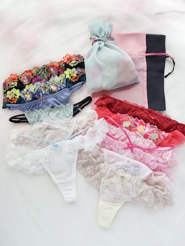 下着 ランジェリー ラブラン インナー LOVERAN ショーツ フリル 可愛い Floral Lace単品フリルショーツ｜かわいい下着・ランジェリーの