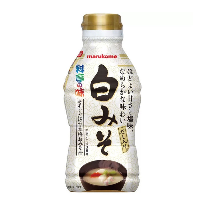 [1個]マルコメ 料亭の味 液みそ 白みそ だし入り　430g　賞味期限2024.11.23