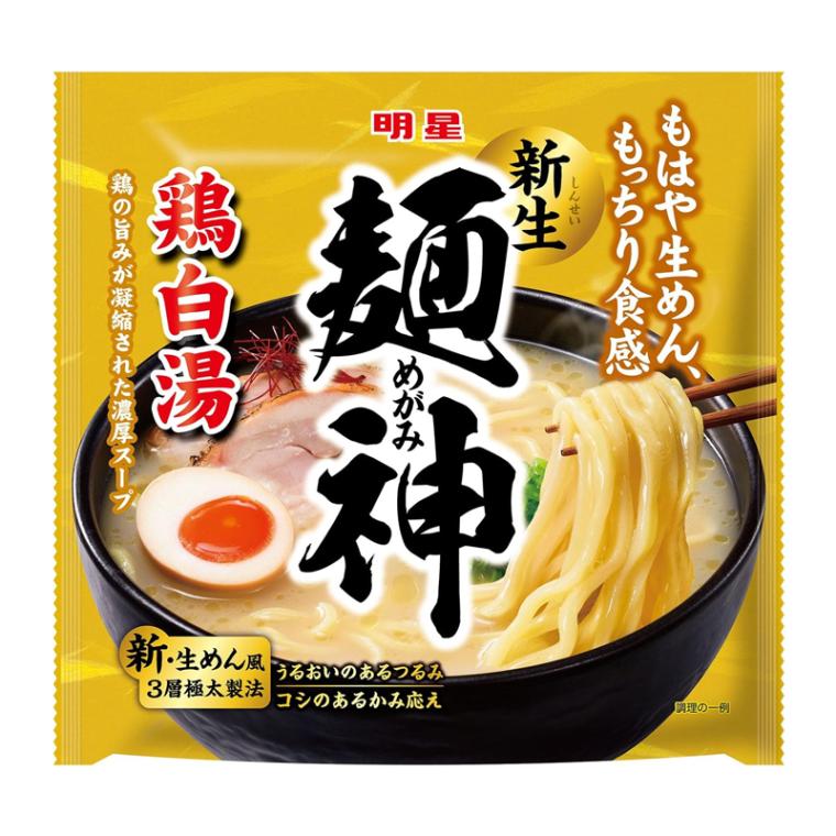 [10個]明星食品 麺神 鶏白湯　112g　賞味期限2024.09.05