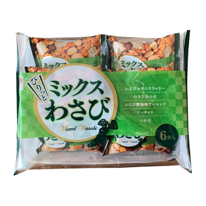 [5個]ミツヤ ミックスわさび 6P　102g　賞味期限2024.08.21【賞味期限間近】