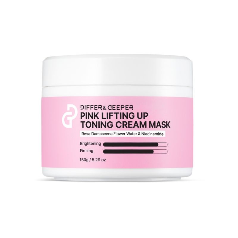 【直送品（買い合わせ不可）】[1個]DIFFER&DEEPER (ディファー&ディーパー) ピンクリフティングアップトーニングクリームマスク【使用期限】2027.04.29以降　150g　