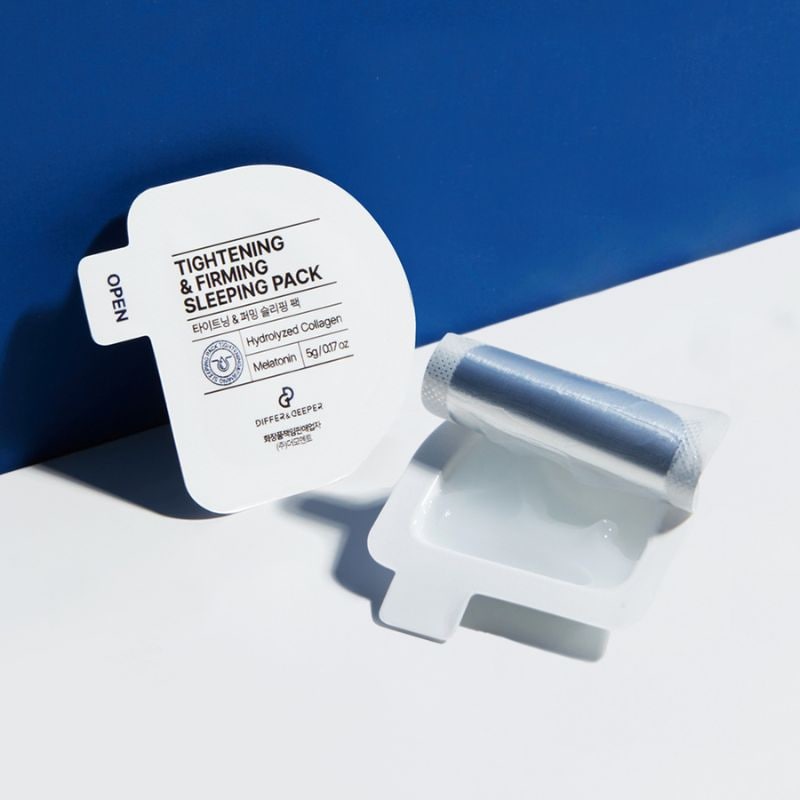 【直送品（買い合わせ不可）】[1箱]DIFFER&DEEPER (ディファー&ディーパー) タイトニング＆ファーミングスリーピングパック【使用期限】2027.06.27以降　5gx7個　