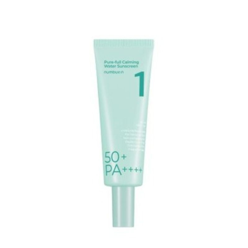 【直送品（買い合わせ不可）】[1個]numbuzin (ナンバーズイン) 1番 青草水分コーティングUVクリーム　50ml　