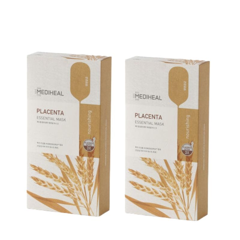 【直送品（買い合わせ不可）】[2箱]MEDIHEAL(メディヒール) プラセンタ エッセンシャルマスク　10枚×2箱　