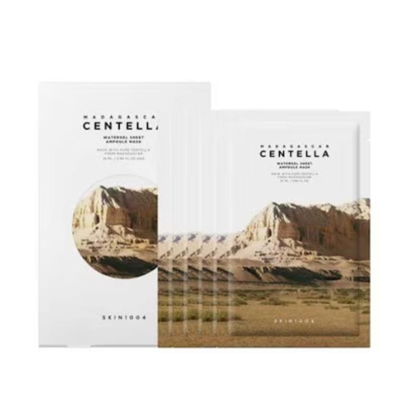 【直送品（買い合わせ不可）】[1箱]SKIN1004 (スキンワンオーオーフォー) マダガスカルセンテラウォータージェルシートアンプルマスク　5枚　