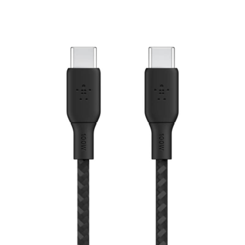 [1個]Belkin USB-C to USB-Cケーブル 100W ブラック 3m　　