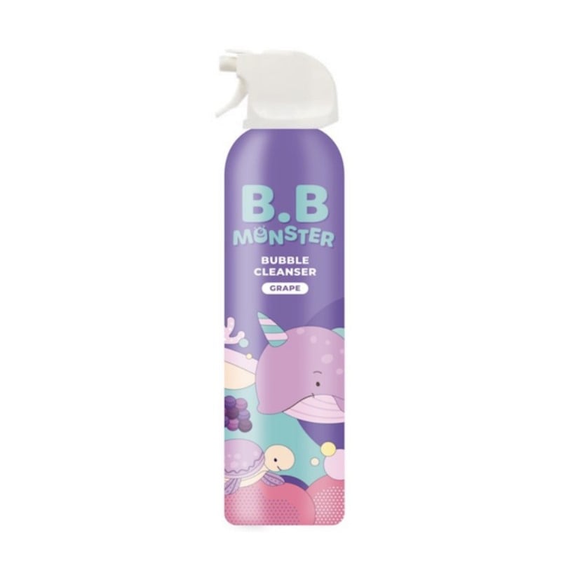[2個]ベビーモンスター バブルクレンザー （ぶどう）BB MONSTER BUBBLE CLEANSER GRAPE オールインワンシャンプー ボディーソープ【使用期限】2026.08.21　200ml　