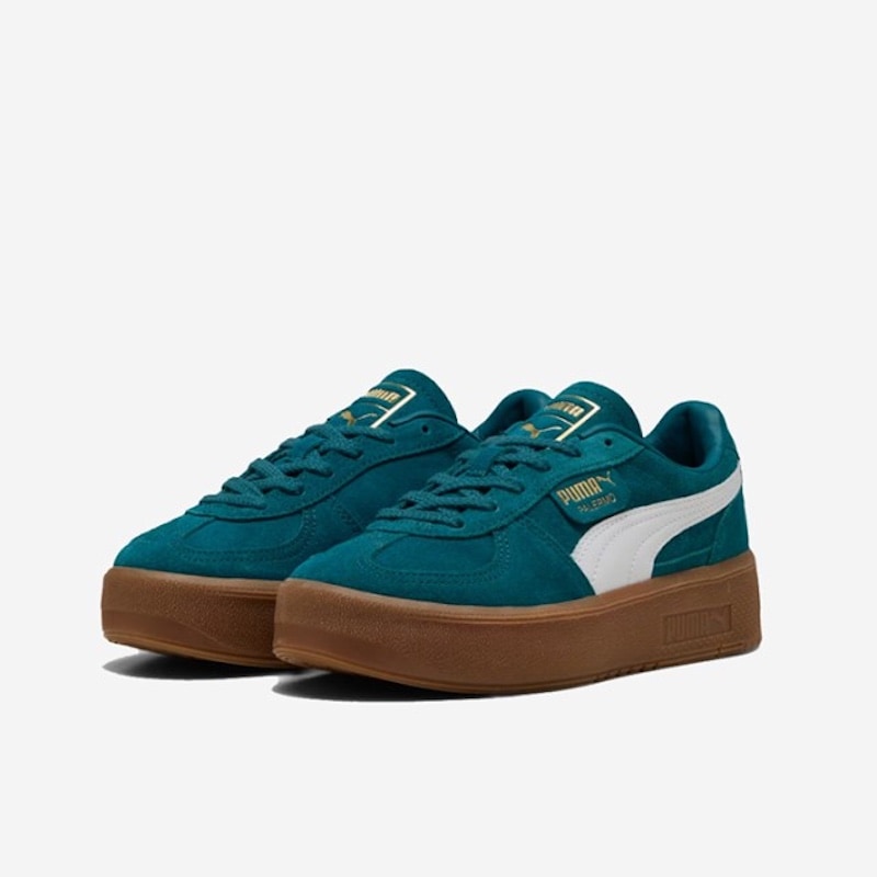 27.5cm PUMA メンズ パレルモ ELEVATA スニーカー (COLD GREEN－GUM)　　