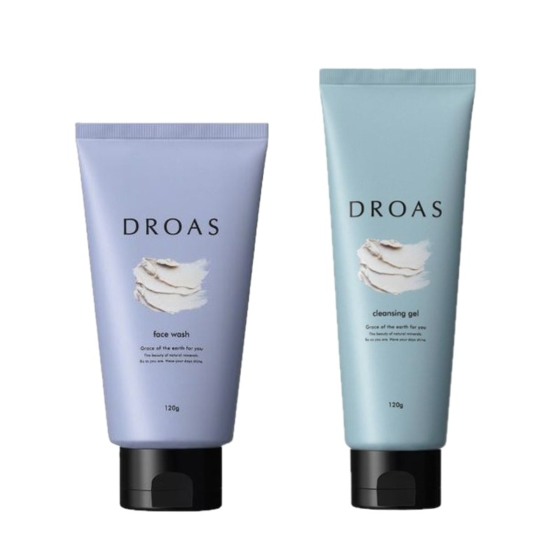 DROAS（ドロアス） クレイクリアウォッシュ＆クレイクレンジングジェルセット（各6本=合計12本）　　