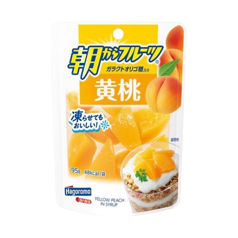[6個]はごろもフーズ 朝からフルーツ 黄桃　95g　賞味期限2025.12.09