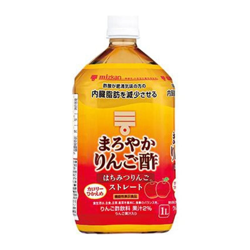 [2本]ミツカン まろやかりんご酢 はちみつりんご ストレートドリンク　1L　賞味期限2026.06.30