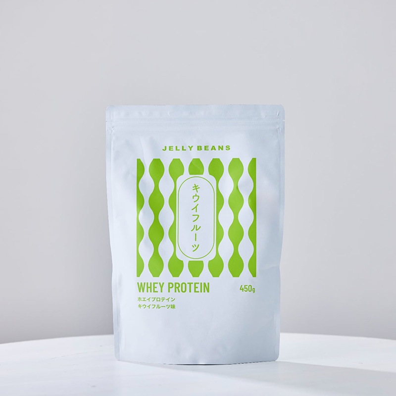 [1個]JELLY BEANS ホエイプロテイン キウイフルーツ味　450g　賞味期限2026.12.31