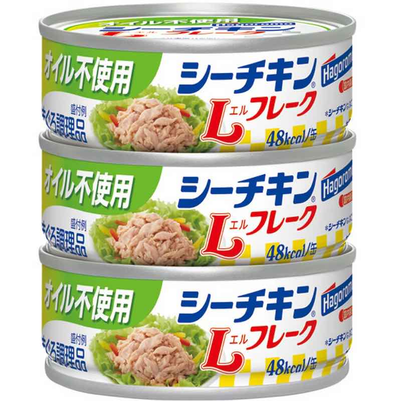 [4セット]はごろもフーズ オイル不使用 シーチキンＬフレーク　70g×3　賞味期限2028.03.31