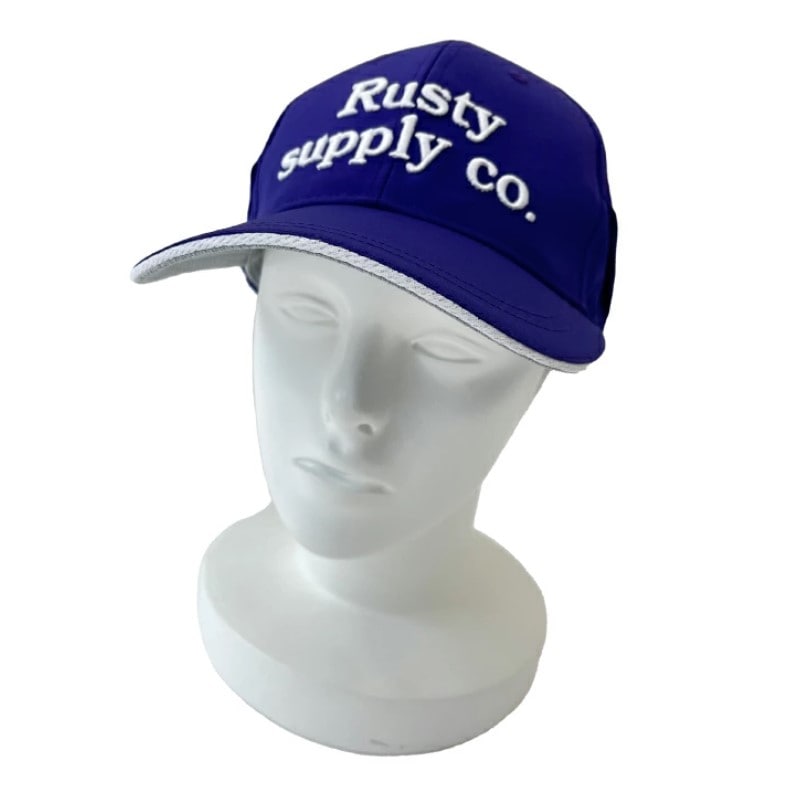 【Fサイズ】RUSTY ユニセックス サングラス対応フラットキャップ（PUR）　　