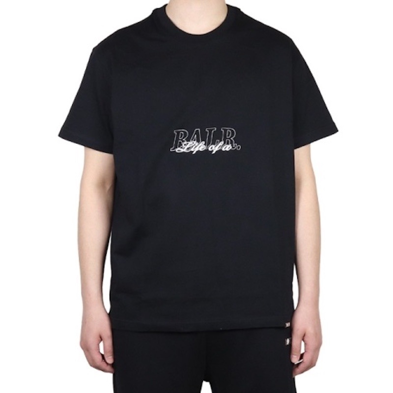 【Mサイズ】BALR.  メンズ SCRIPT T-SHIRT (Jet Black)　　
