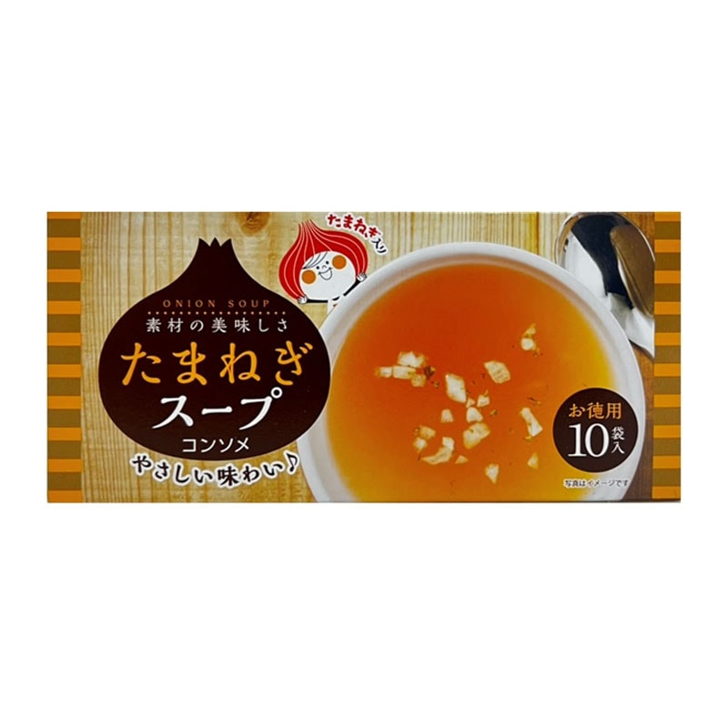 [1個]【JB直送品】味日本 たまねぎスープ コンソメ　63g(6.3gx10袋入）　賞味期限2027.05.19