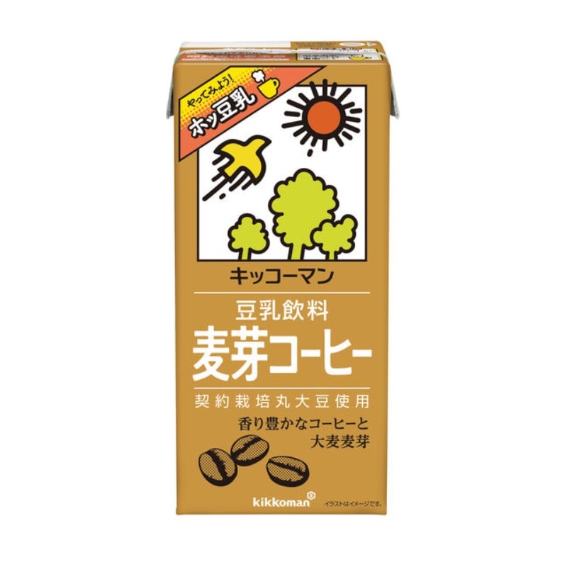 [6本]キッコーマン 豆乳飲料 麦芽コーヒー　1L　賞味期限2026.07.12