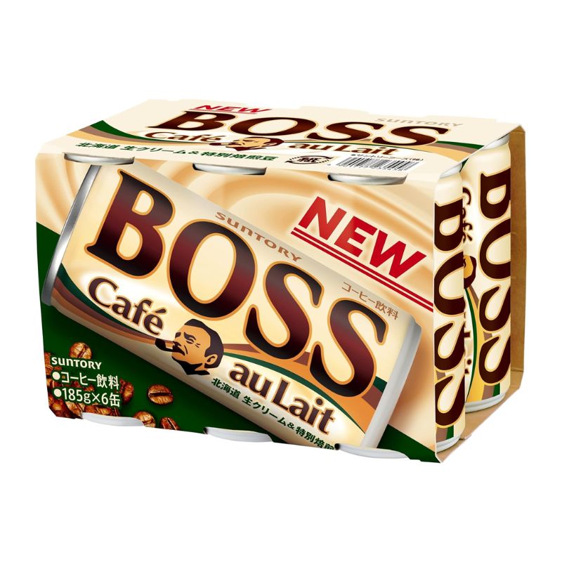 [5セット]サントリー BOSS カフェオレ　185g×6　賞味期限2026.04.30