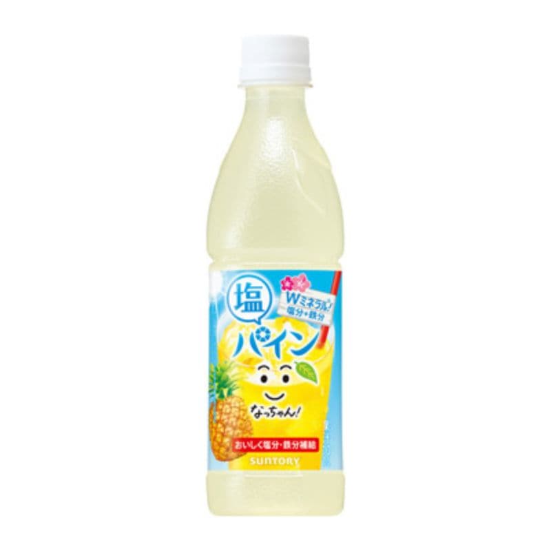 [24本]サントリー なっちゃん 塩パイン　425ml　賞味期限2026.02.28