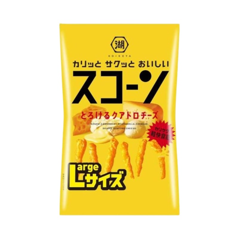 [送料無料][12個]湖池屋 スコーン とろけるクアトロチーズ Largeサイズ　170g　賞味期限2026.09.30