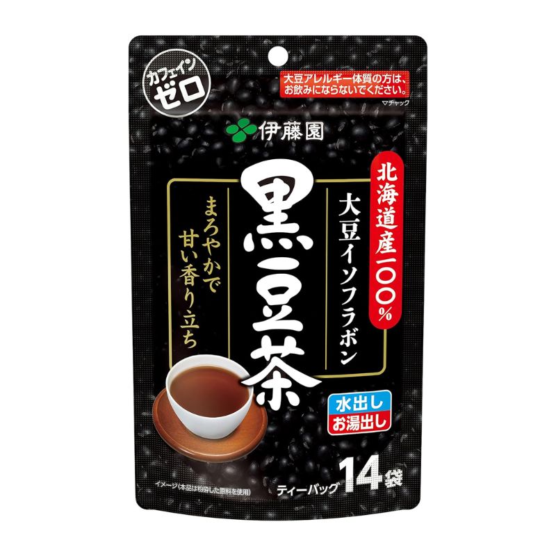 [3個]伊藤園 北海道産100％ 黒豆茶 ティーバッグ　14袋　賞味期限2027.04.30