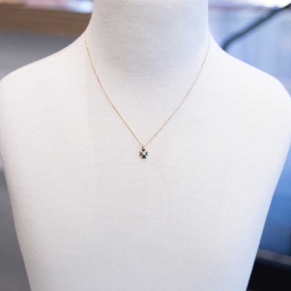 Turquoise Cross Necklace ���������� �������ͥå��쥹(���������)