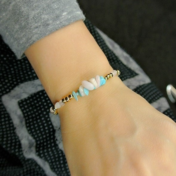 Gold Bead Bracelet ������ɥӡ��� �֥쥹��åȡ�BAZAAR