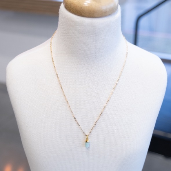 Amazonite necklace ���ޥ��ʥ��� �ͥå��쥹��BAZAAR
