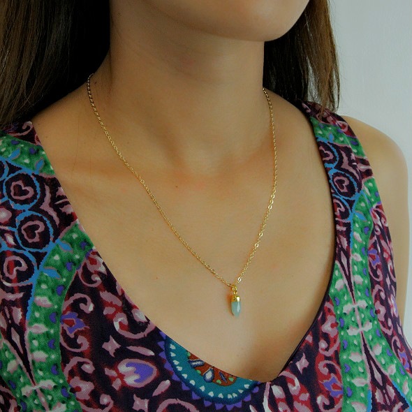 Amazonite necklace ���ޥ��ʥ��� �ͥå��쥹��BAZAAR