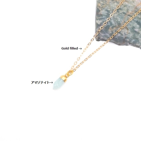 Amazonite necklace ���ޥ��ʥ��� �ͥå��쥹��BAZAAR