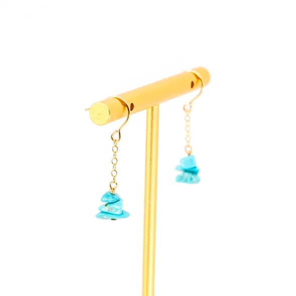 Turquoise earrings ���������� �ԥ�����BAZAAR