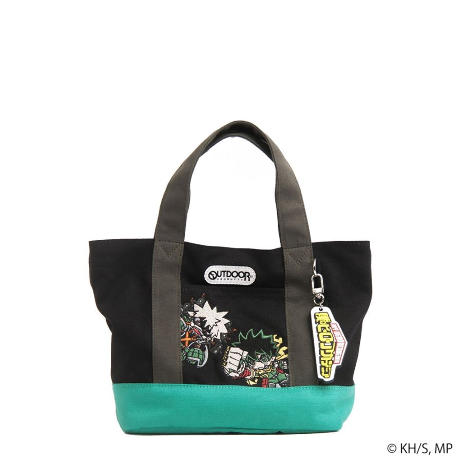 【僕のヒーローアカデミア×OUTDOOR PRODUCTS】<br>キーホルダー付きミニキャラトート　緑谷出久×爆豪勝己 ODHA14