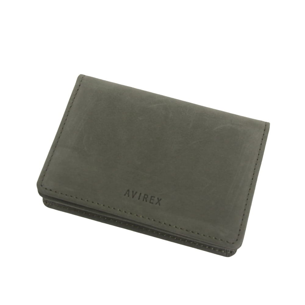 【AVIREX】スムースレザー 名刺入れ　AX9502