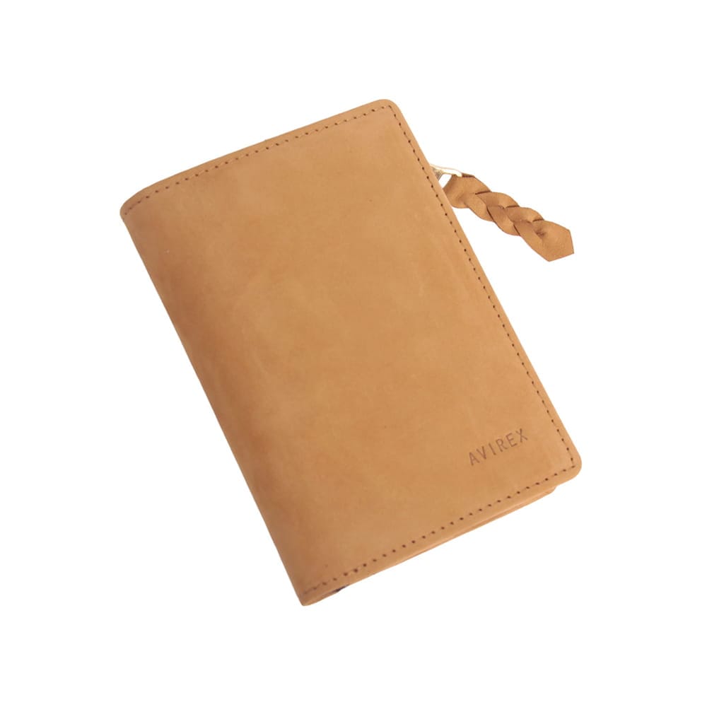 【AVIREX】スムースレザー L字ファスナー二つ折り財布　AX9504