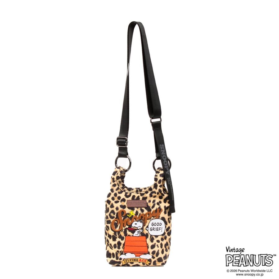 【OUTDOOR PRODUCTS】<br>PEANUTSコレクション スヌーピー ミニショルダーバッグ ODB039