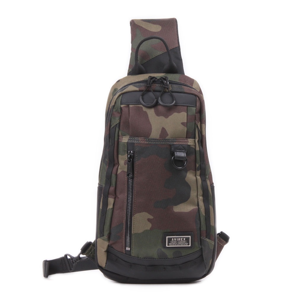 新色カーキ追加 【AVIREX】　スリングバッグ 抗菌・防臭加工シリーズ　AX2051