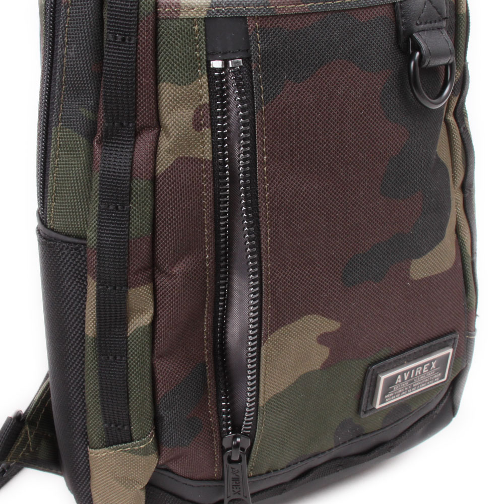 新色カーキ追加 【AVIREX】　スリングバッグ 抗菌・防臭加工シリーズ　AX2051