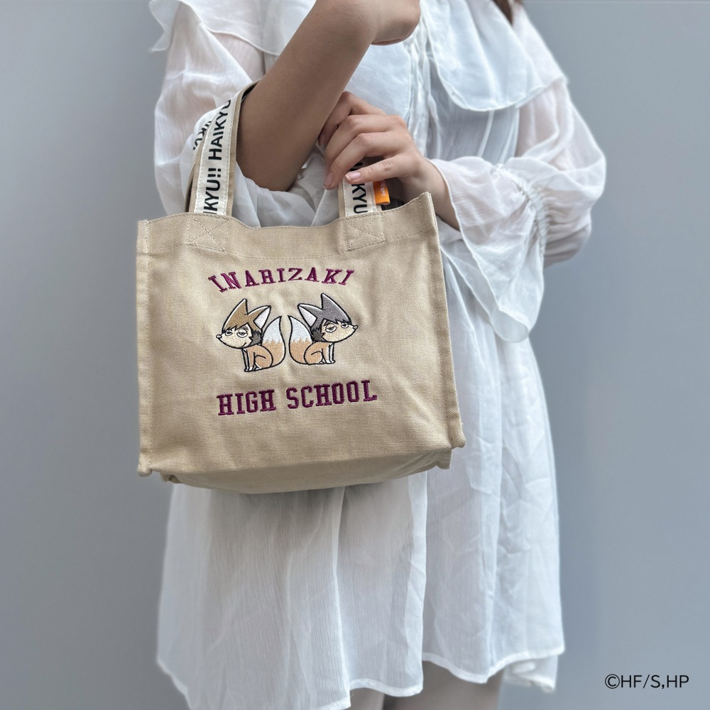 【ハイキュー!!】Square  mini tote ツムキツネ・サムキツネモチーフ<br> ODHQ52